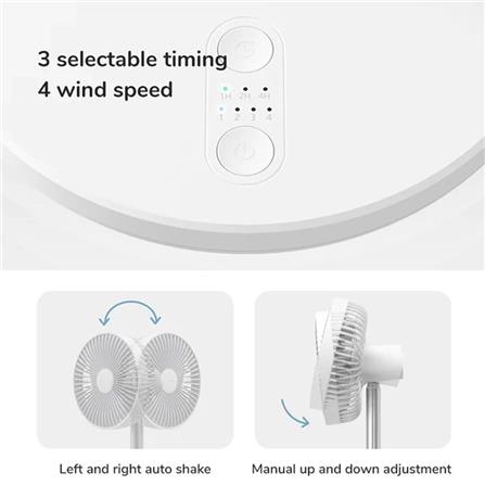 JISULIFE TABLE FAN LIFE7 FA13P WHITE