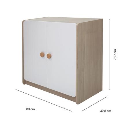 LOW CABINET WITH 2 DOORS OYAKOO AUSTIN WHITE/OAK [EXCLUSIVE FROM HOMEPRO THAILAND]