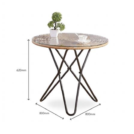 LAILA 4-SEAT PATIO FURNITURE RATTAN