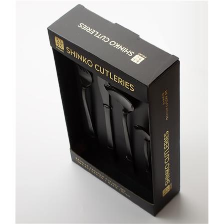 FUKURO SHINK STAINLESS STEEL CUTLERY SET 24-PCS BLACK