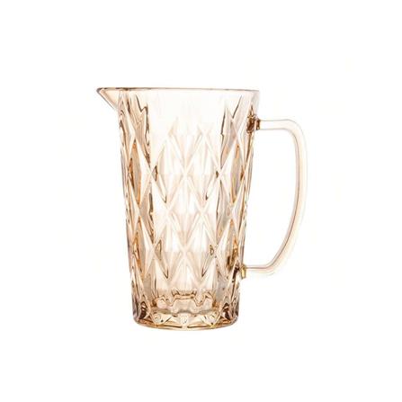 ROYAL GLASS 5PCS DRINKING SET &ndash; GOLD (JUG 1500ML + 6PCS TUMBLER 255ML)
