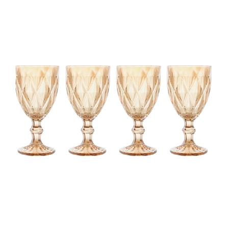 ROYAL GLASS 5PCS DRINKING SET &ndash; GOLD (JUG 1500ML + 6PCS TUMBLER 255ML)