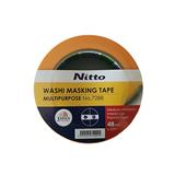 NITTO WASHI MASKING TAPE MULTI PURPOSE NO.7288 48MM X 50M YELLOW NT00012695
