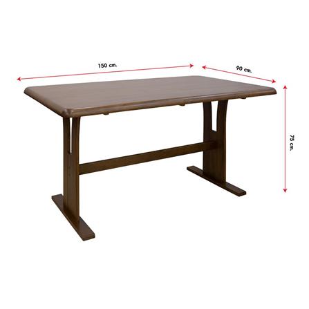 6-SEATER DINING TABLE FURDINI 150-MAYKALA DARK BROWN [EXCLUSIVE FROM HOMEPRO THAILAND]