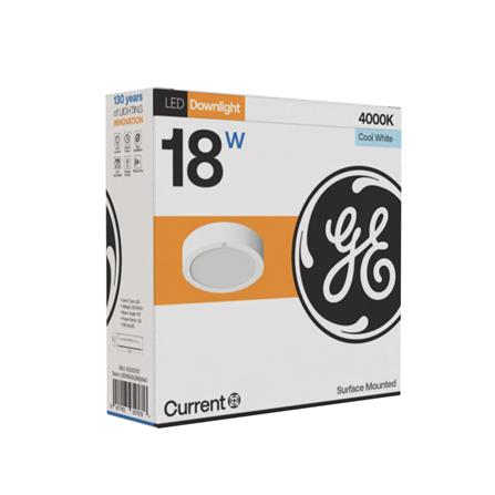 GE LED SURFACE DOWNLIGHT 18W COOL WHITE ROUND 6"