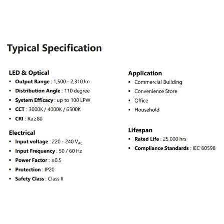 GE LED SURFACE DOWNLIGHT 24W DAYLIGHT ROUND 8"