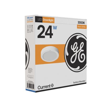 GE LED SURFACE DOWNLIGHT 24W WARM WHITE ROUND 8"
