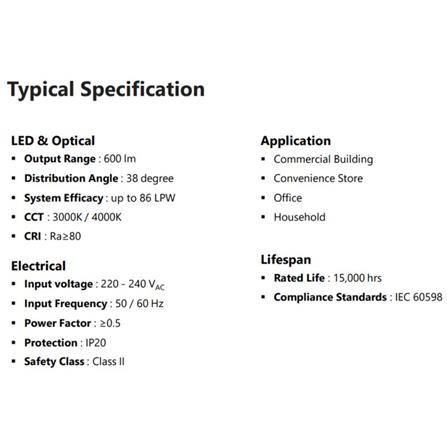GE LED EYEBALL 7W WARM WHITE ROUND