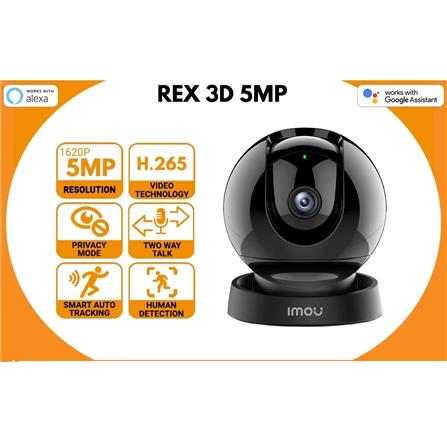 IMOU CCTV CAMERA REX 3D 5MP BLACK