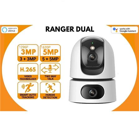 IMOU CCTV CAMERA RANGER DUAL 10MP (5+5) WHITE