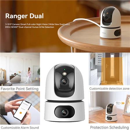 IMOU CCTV CAMERA RANGER DUAL 10MP (5+5) WHITE