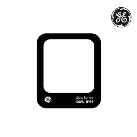 GE LED FLOODLIGHT 100W DAYLIGHT BLACK SQUARE