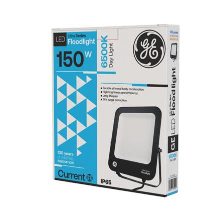 GE LED FLOODLIGHT 150W DAYLIGHT BLACK SQUARE