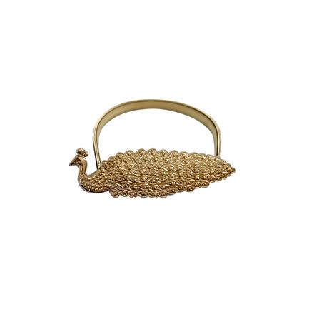 HLS CURTAIN TIE BACK PEACOCK GOLD