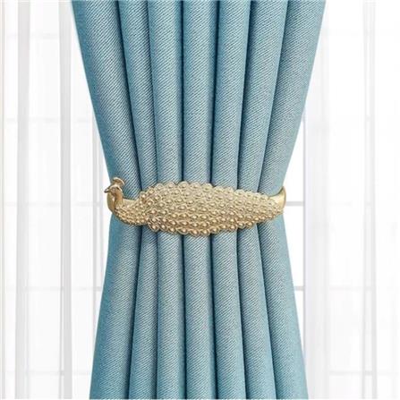 HLS CURTAIN TIE BACK PEACOCK GOLD