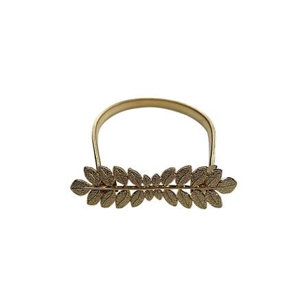 HLS CURTAIN TIE BACK LEAF GOLD