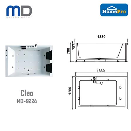 MD MASSAGE PREMIUM BATHTUB CLEO MD-9224