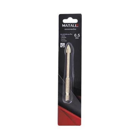 MATALL GLASS & TILE DRILL BIT 6.5X80MM (HEX SHANK)