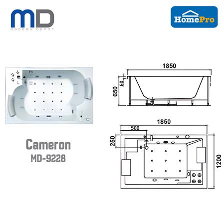 MD MASSAGE PREMIUM BATHTUB CAMERON MD-9228