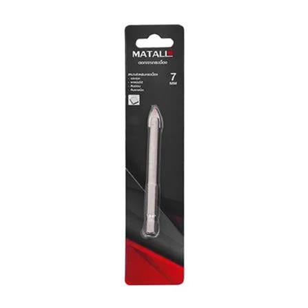 MATALL GLASS & TILE DRILL BIT 7X80MM (HEX SHANK)