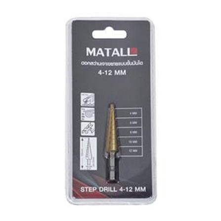 MATALL STEP DRILL BIT 4MM - 12MM (WOOD & METAL)