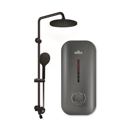 DEKA SHOWER HEATER DC PUMP WITH RAIN SHOWER MIIZU 90 DARK GREY