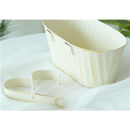 CL METAL HANGING POT GQ300 L28CM