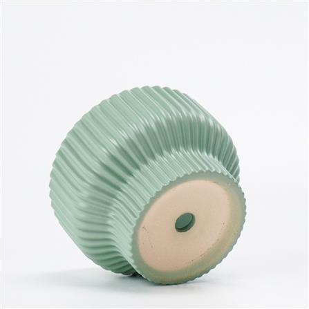 CL STRIPED CERAMIC POT GQ130-GN H14.5CM