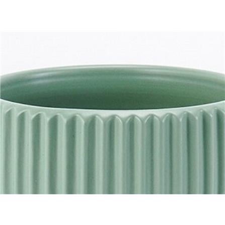 CL STRIPED CERAMIC POT GQ130-GN H14.5CM