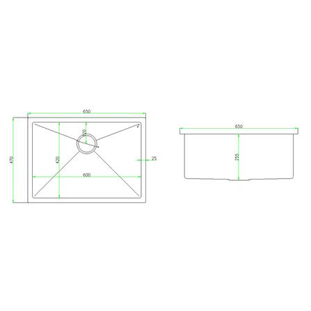 CABANA BUILT-IN KITCHEN HONEYCOMB SINK CKS6547-BLACK 1BOWL 65CM WITH KITCHEN WATER TAP CB1530SS-BLACK