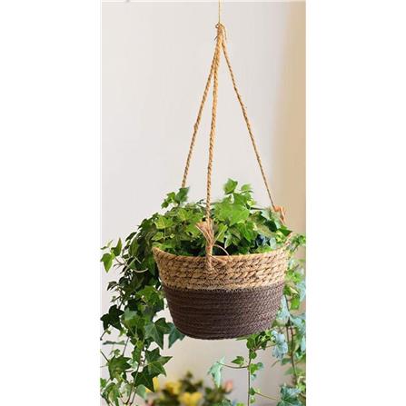 CL WOVEN BSKT HANGING POT GQ210-BN H20CM