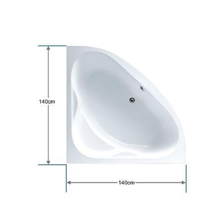 MODERN DEPOT EMPTY BATHTUB WITH NO PANEL (MD-7303 EMMA)