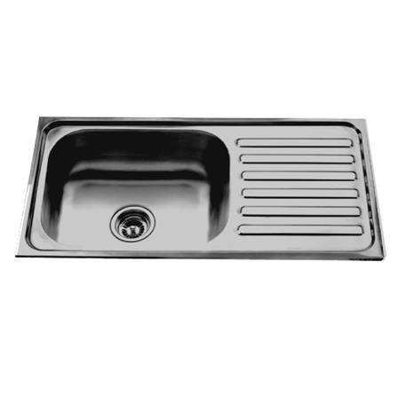 CABANA KITCHEN SINK 1 BOWL 1 DRAINER AP7540B 75CM STAINLESS STEEL