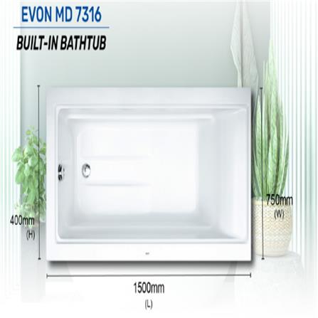 MODERN DEPOT EMPTY BATHTUB WITH NO PANEL (MD-7316 EVON)
