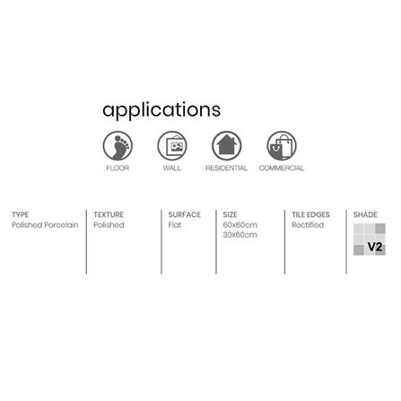 GUOCERA FLOORTILE 60X60CM OLYMPUS KEYSTONE WHITE 1.44M2