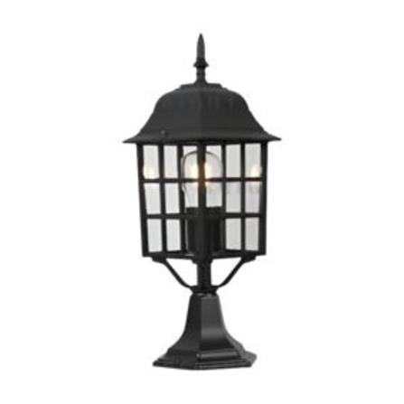 BRIGHT OBJECTIVES OUTDOOR GATE LAMP 8837-S E27 BLACK 14CM