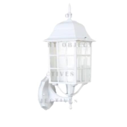 BRIGHT OBJECTIVES OUTDOOR WALL LAMP 8838-W E27 WHITE 14CM
