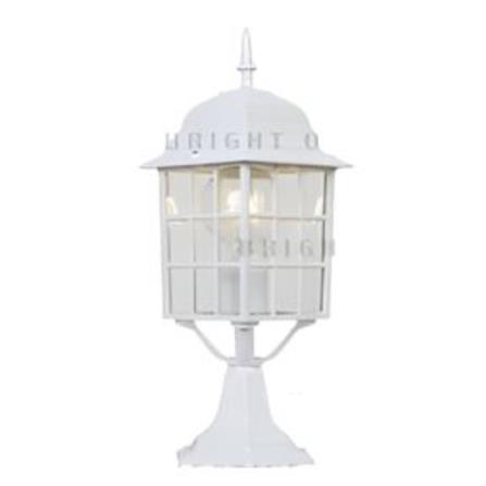 BRIGHT OBJECTIVES OUTDOOR GATE LAMP 8838-S E27 WHITE 14CM