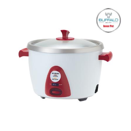 KHIND CONVENTIONAL RICE COOKER RC118M PEARL WHITE 600W 1.8L