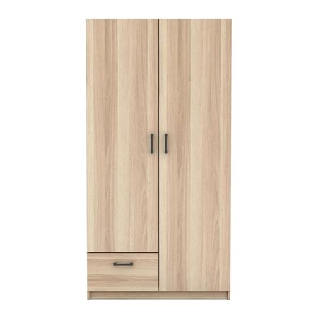 WARDROBE WITH 2 DOORS FURDINI GREATE 90CM WHITE OAK