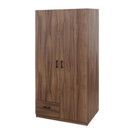 WARDROBE WITH 2 DOORS FURDINI GREATE 90CM WALNUT
