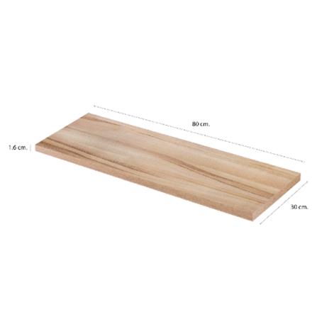 WOODEN SHELF 80X30X1.6CM STACKO LT ROMA