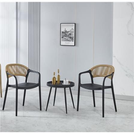 2-SEAT PATIO PP ROPE ET-5396 DC-5397PBLK