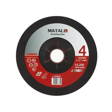 MATALL GRINDING DISC 4" 2.7MM (METAL)