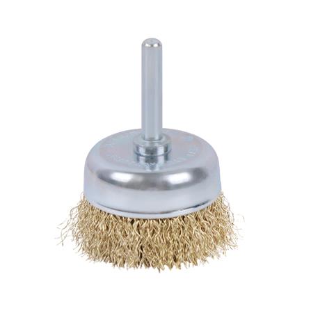 MATALL 2" WIRE BRUSH WITH SHANK 6MM (0.3MM WIRE) (WOOD & METAL)