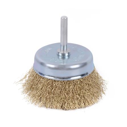 MATALL 3" WIRE BRUSH WITH SHANK 6MM (0.3MM WIRE) (WOOD & METAL)
