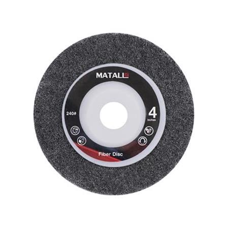 MATALL POLISHING DISC (FIBER) 4" 240-GRIT