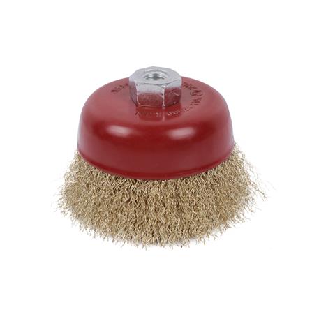 MATALL WIRE CUP BRUSH 3" (0.3MM WIRE) (WOOD & METAL)
