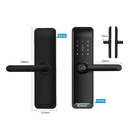 RAIZO DIGITAL DOOR LOCK R300 BLACK