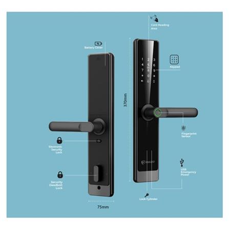 RAIZO DIGITAL DOOR LOCK R3775 BLACK
